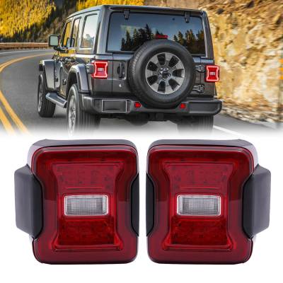 AMERICAN MODIFIED - AMERICAN MOD AMJPCA03309 Red Lens LED Tail Lights