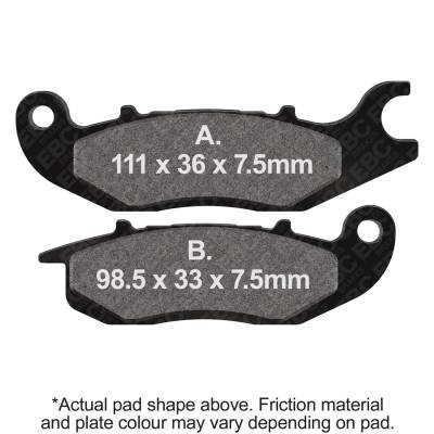 EBC Motorcycle Brakes - EBC Motorcycle Brakes FA375 Organic FA Series Pads for CBR125R CBR250R Grom 125