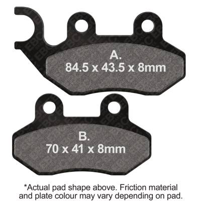 EBC Motorcycle Brakes - EBC Motorcycle Brakes SFA264HH SFAHH Sintered Scooter Series Pads