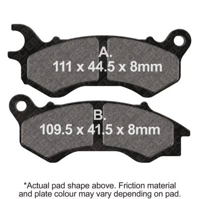 EBC Motorcycle Brakes - EBC Motorcycle Brakes SFA603 SFA Series Scooter Organic Pads for PCX125 PCX150