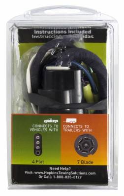 Hopkins Towing Solution - Hopkins Towing Solution 47205 4-Flat To 7-Blade Connector