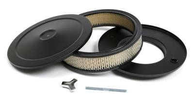Trans-Dapt Performance - Trans-Dapt 8641 Black Air Cleaner Muscle Car Style 10" Diameter 2.125" Tall