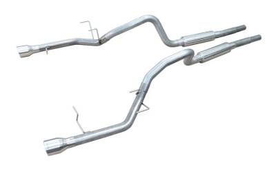 Pypes Performance Exhaust - Pypes SFM79 Converter Back Exhaust System for 11-13 Ford Mustang