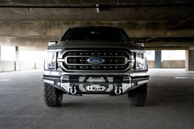 DV8 Offroad - DV8 Offroad FBFF1-10 MTO Series Winch Front Bumper for 21-23 Ford F150
