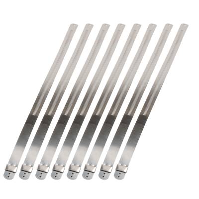 Design Engineering - Design Engineering 10211 Stainless-Steel Positive Locking Ties 12mm x 9" 8pk