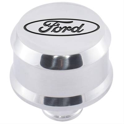 Ford Performance Parts - Ford Performance 302-438 Slant Edge Breather Polished w/Ford Logo