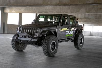 DV8 Offroad - DV8 FBJL-06 FS-26 Stubby Front Bumper for 07-26 Jeep Gladiator & Wrangler JK/JL