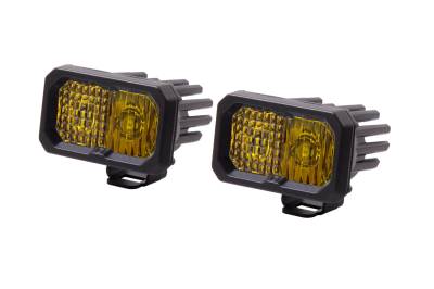 Diode Dynamics - Diode Dynamics DD6391P Stage-2" LED Pod Sport Yellow Combo Standard ABL PAIR