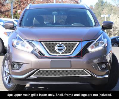APS - APS Wire Mesh Grille Polish for 15-18 Nissan Murano GR14GFC91T