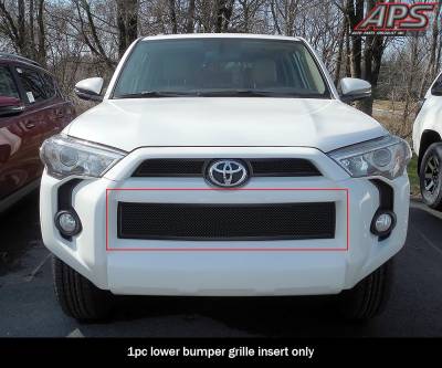 APS - APS Wire Mesh Bumper Grille Black for 14-24 Toyota 4Runner GR20GEI78H