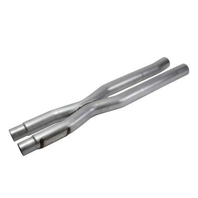 BBK Performance Parts - BBK Performance 2.5" Resonatorless X-Pipe 15-17 Mustang 5.0L 1818