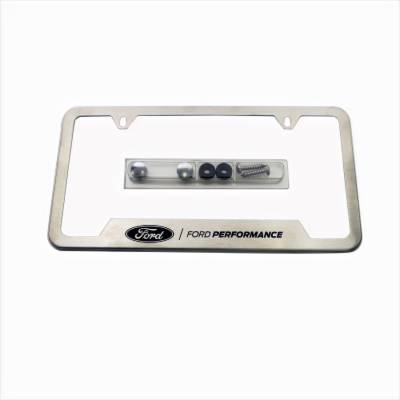 Ford Performance Parts - Ford Racing M-1828-SS304C Brushed Stainless Steel License Plate Frame