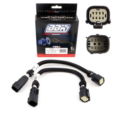 BBK Performance Parts - BBK Performance 1114 12" Front 6 Pin O2 Sensor Extensions for 15-24 Hellcat 6.2L