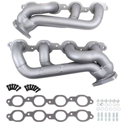 BBK Performance Parts - BBK Perf. 4048 Titanium Ceramic 1.75" Shorty Headers for 19-24 GM Truck 5.3/6.2L