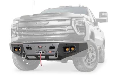 Warn - Warn 110912 Ascend HD Front Winch Bumper w/Prerunner Guard for Silverado 2500HD