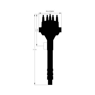 MSD - MSD Ignition 2376MSD Pro-Billet EFI Dual Sync Distributor for Chevy Tall Deck