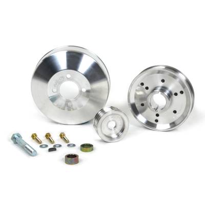 BBK Performance Parts - BBK Performance 1555 Alu. Underdrive Pulley Kit for 96-01 Mustang GT/Cobra 3Pc