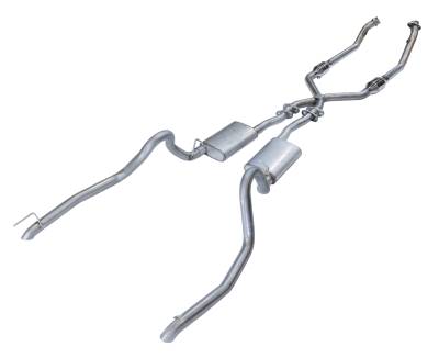 Pypes Performance Exhaust - Pypes SFM53 Rear SS Back Exhaust System w/cats for 98-04 Ford Mustang V6