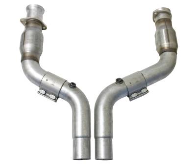 BBK Performance Parts - BBK Perf 16481 Short Mid Pipe w/Cats for 06-24 Challenger/Charger 6.1/6.2/6.4L