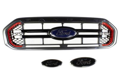 Ford Performance Parts - Ford Performance M-8200-TMR Grille/Ford Oval Package for 19-23 Ranger Tremor