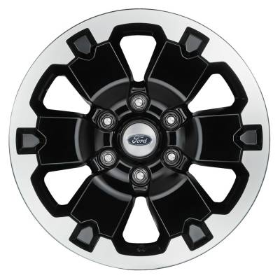 Ford Performance Parts - Ford Perf. M-1007K-DC18X8BMF 18" Black/Machined Face Wheel Kit for 19-25 Ranger