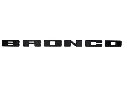 Ford Performance Parts - Ford Performance Parts M-1447-BLMB Grille Lettering Overlay Kit for 21-25 Bronco