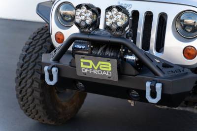 DV8 Offroad - DV8 Offroad LPBM-02 Fairlead Mounted Flip-Up License Plate Bracket