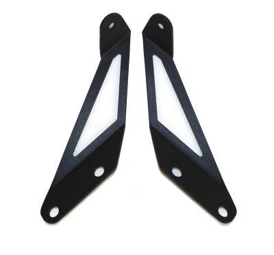 Fishbone Offroad - Fishbone Offroad FB21066 Hood Light Mount Brackets for 07-18 Jeep Wrangler JK