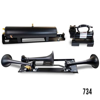 Kleinn Automotive Accessories - Kleinn Automotive FSD23-734 Onboard Air System Model 730 Horn for Ford F250/F350