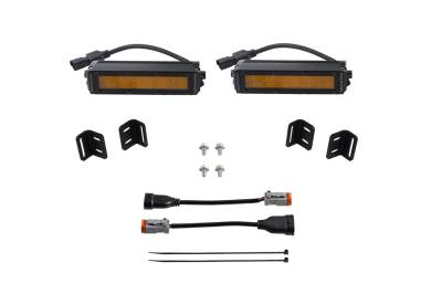 Diode Dynamics - Diode Dynamics DD7419 SS6 LED Fog Light Kit Amber Wide for 22+ Toyota Tundra