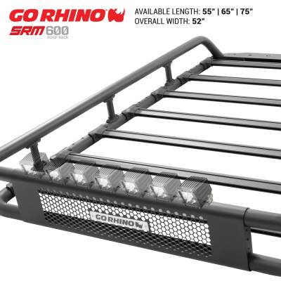 Go Rhino - Go Rhino 5936065T SRM600 Tubular Basket-Style Roof Rack