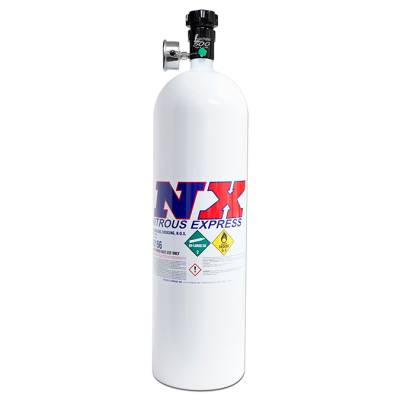 Nitrous Express - Nitrous Express 11151 15lb Nitrous Bottle w/Lightning 45 Bottle Valve