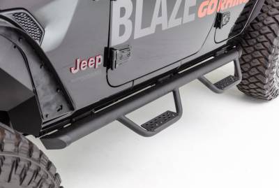 Go Rhino - Go Rhino D224506T Nerf/Step Bar for 18–25 Jeep Wrangler JLU 4DR