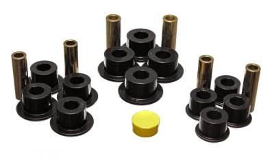 Energy Suspension - Energy Suspension 3.2141G Leaf Spring Bushing Set Polyurethane Black