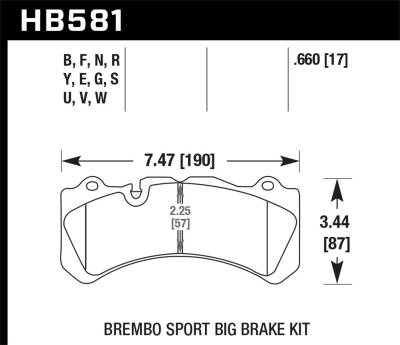 Hawk Performance - Hawk Performance HB581B.660 HPS 5.0 High Performance Street Brake Pads