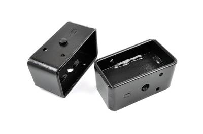 Rough Country Suspension Systems - Rough Country 3" Steel Rear Leaf Spring Lift Blocks Pair 6594