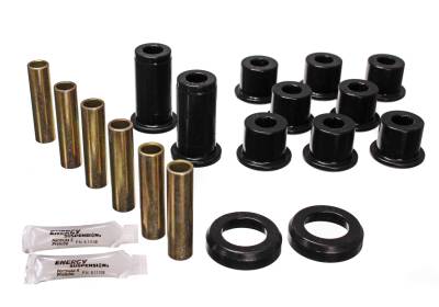 Energy Suspension - Energy Suspension 3.2129G Leaf Spring Bushing Set Polyurethane Black