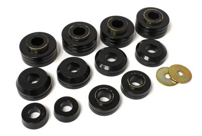 Energy Suspension - Energy Suspension 4.4104G Body Cab Mount Set Polyurethane Black