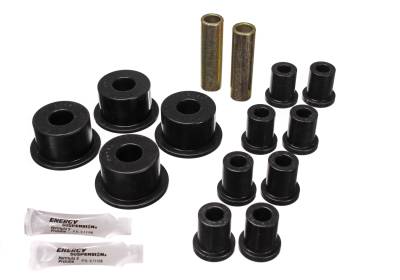Energy Suspension - Energy Suspension 5.2101G Leaf Spring Bushing Set Polyurethane Black