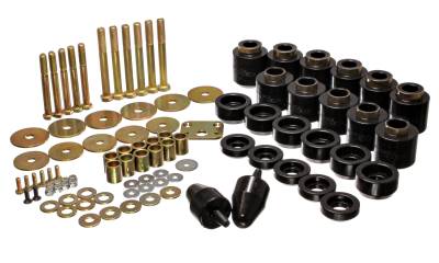 Energy Suspension - Energy Suspension 2.4108G Black Polyurethane Body Mount Set