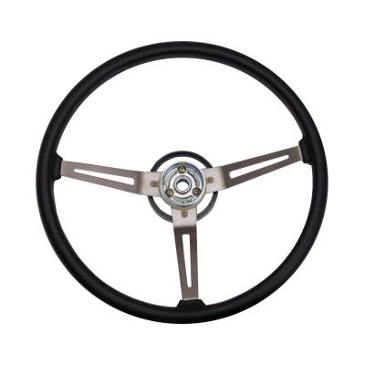Omix - Omix 18031.05 Steering Wheel Black Vinyl for Jeep CJ/Wrangler