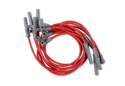 MSD - MSD Ignition 35379 Custom Spark Plug Wire Set Red for Chevy 366-454 w/HEI Cap