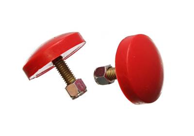 Energy Suspension - Energy Suspension 9.9102R Red Front Polyurethane Control Arm Bump Stop Set