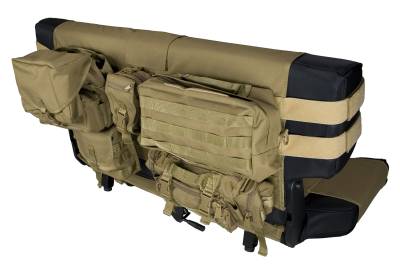 Rugged Ridge - Rugged Ridge 13246.04 Molle/Pals Cargo Rear Seat Cover Tan