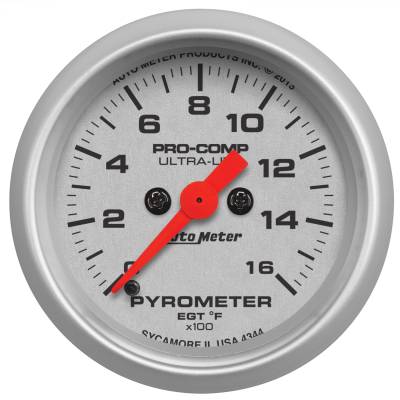 AutoMeter - AutoMeter 4344 Ultra-Lite Pyrometer Gauge 0-1600F 2-1/16" Digi Stepper Motor