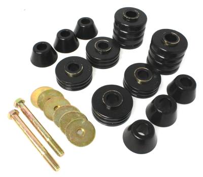 Energy Suspension - Energy Suspension 3.4103G Body Cab Mount Set Polyurethane Black