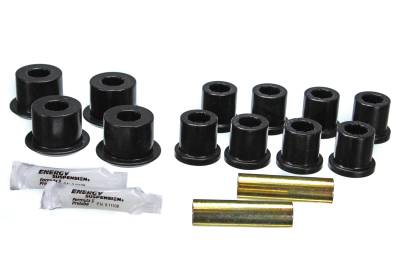 Energy Suspension - Energy Suspension 8.2103G Leaf Spring Bushing Set Polyurethane Black