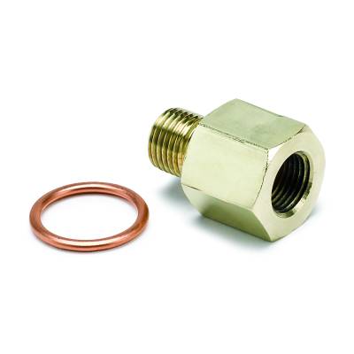 AutoMeter - AutoMeter 2265 Fitting Mech Temp Adapter Metric M10X1 Male To 1/8" NPTF Female