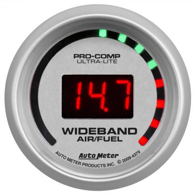 AutoMeter - AutoMeter 4379 Ultra-Lite Wideband Street Air/Fuel Ratio Gauge 10:1-17:1 2-1/16"