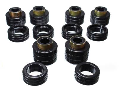 Energy Suspension - Energy Suspension 3.4123G Body Cab Mount Set Polyurethane Black